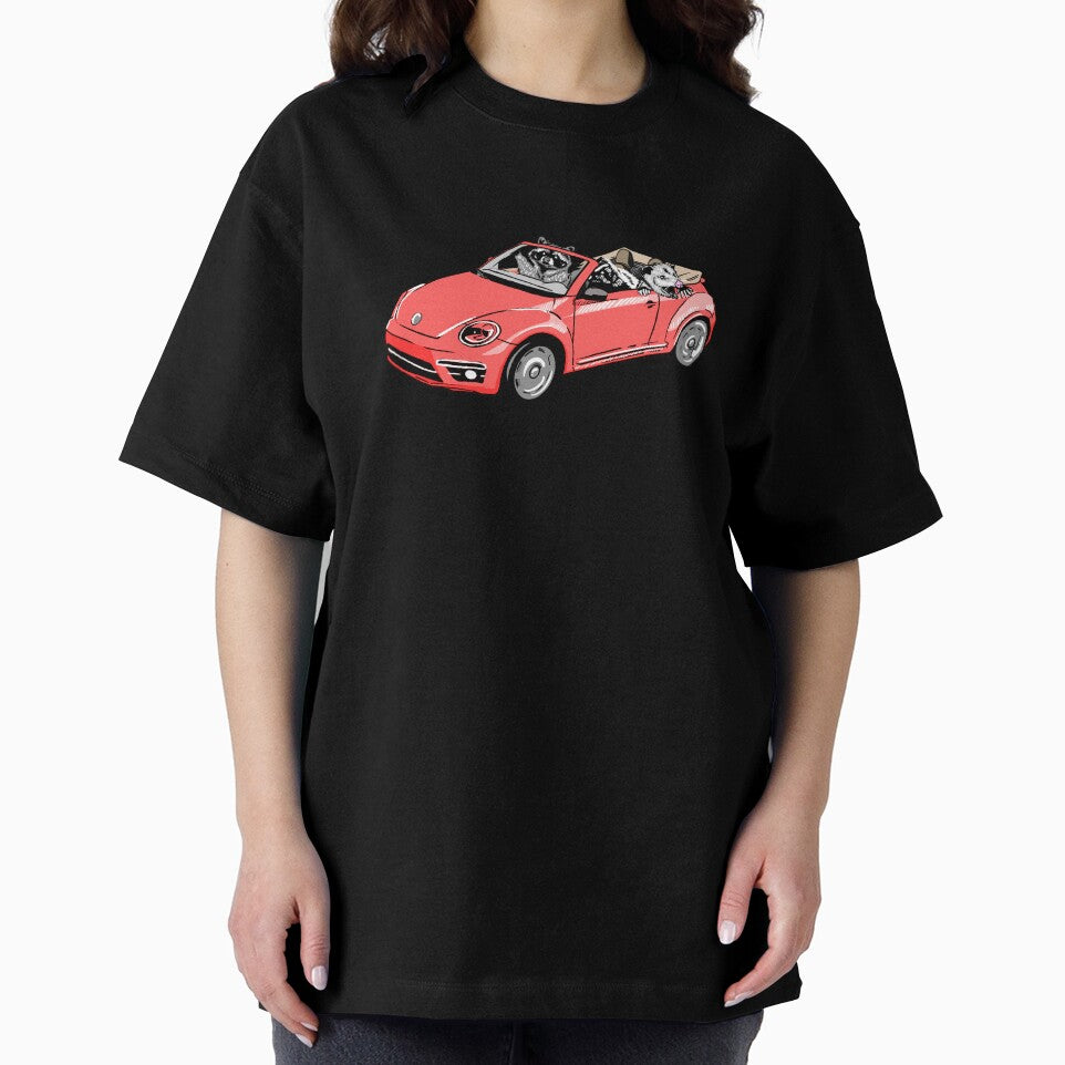 Street Cat Carpool Red by Easykiel-art