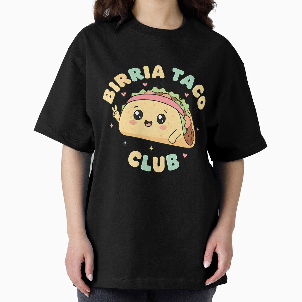 Birria Taco Club Funny Vintage Foodie Mexican Food Mascot Cute Kawaii Retro Design by ArtDesignTp