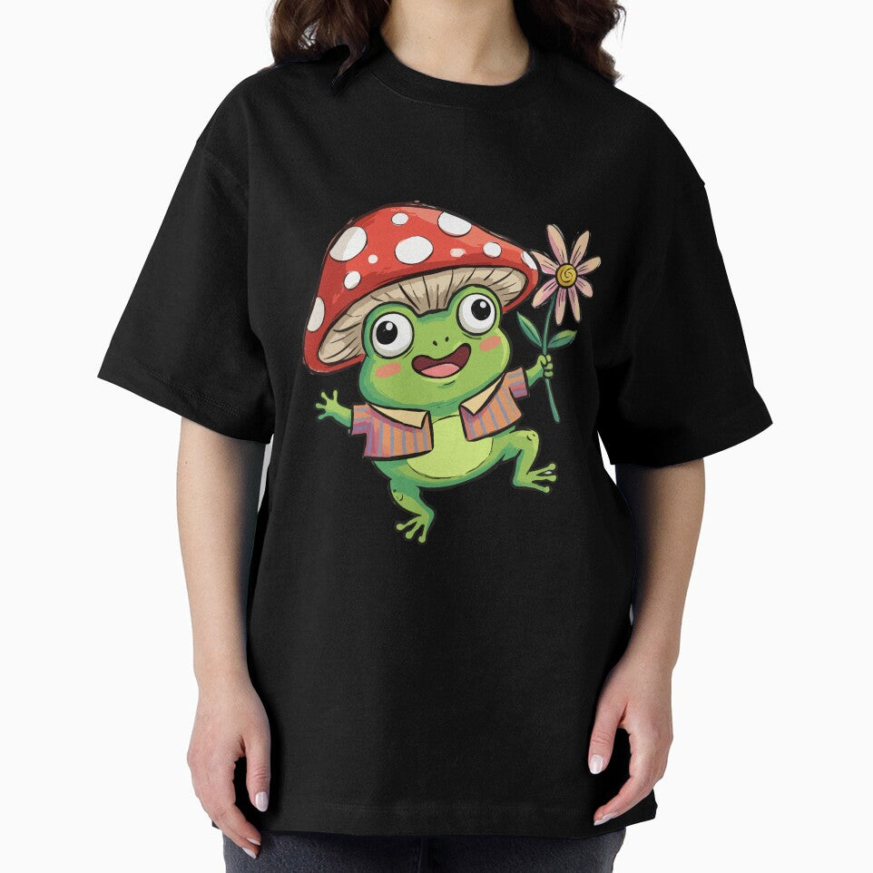 Red Fungal Headwear Toadstools Positivity by Emegan Print Art