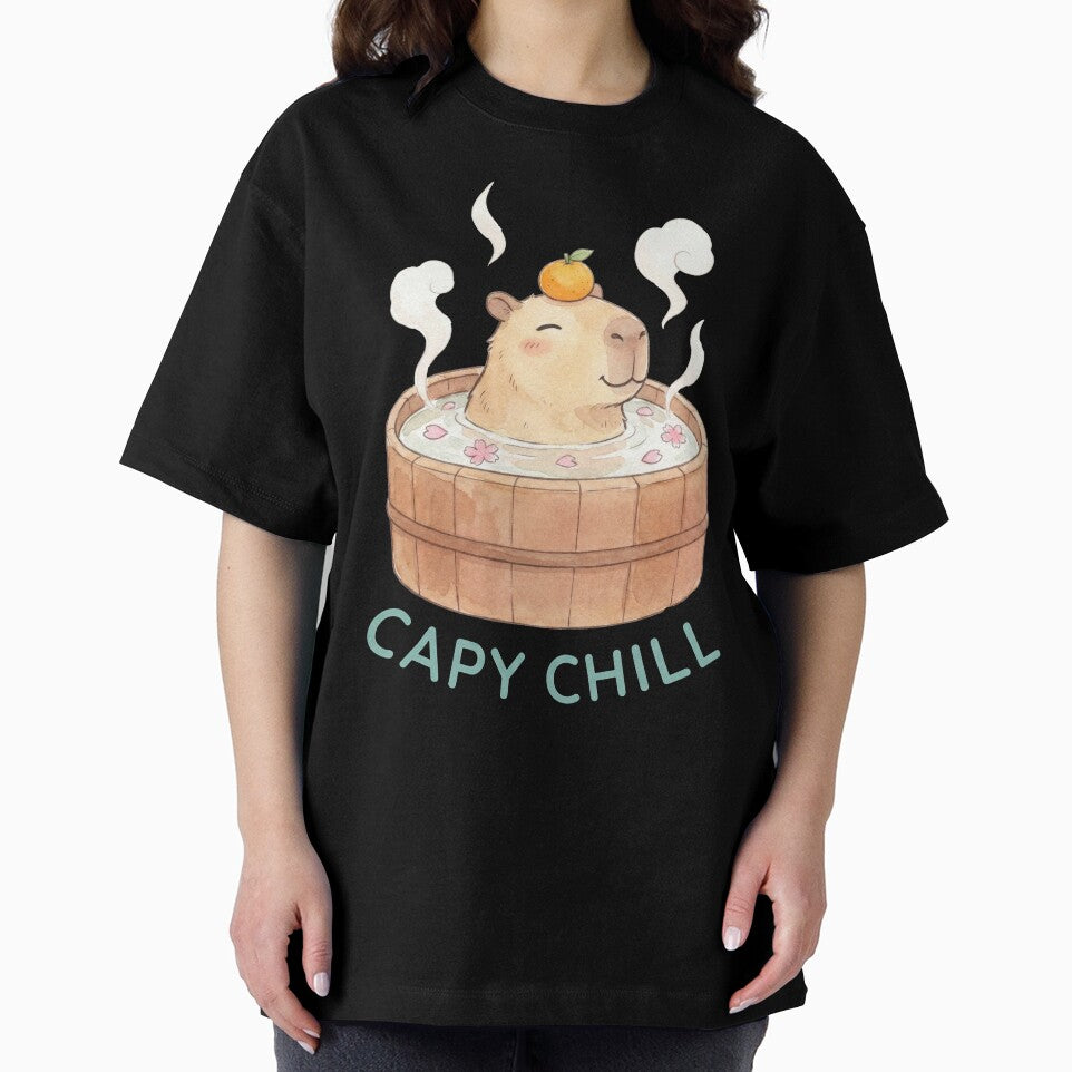 Capy Chill - Zen Capybara Onsen Bath by DigitalGlade