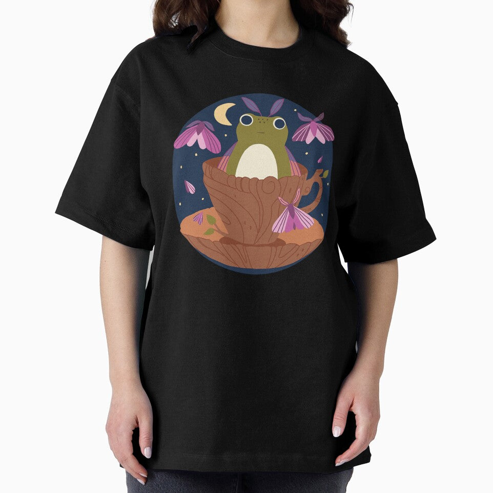 Whimsical Moth Frog in Teacup by christina-anne