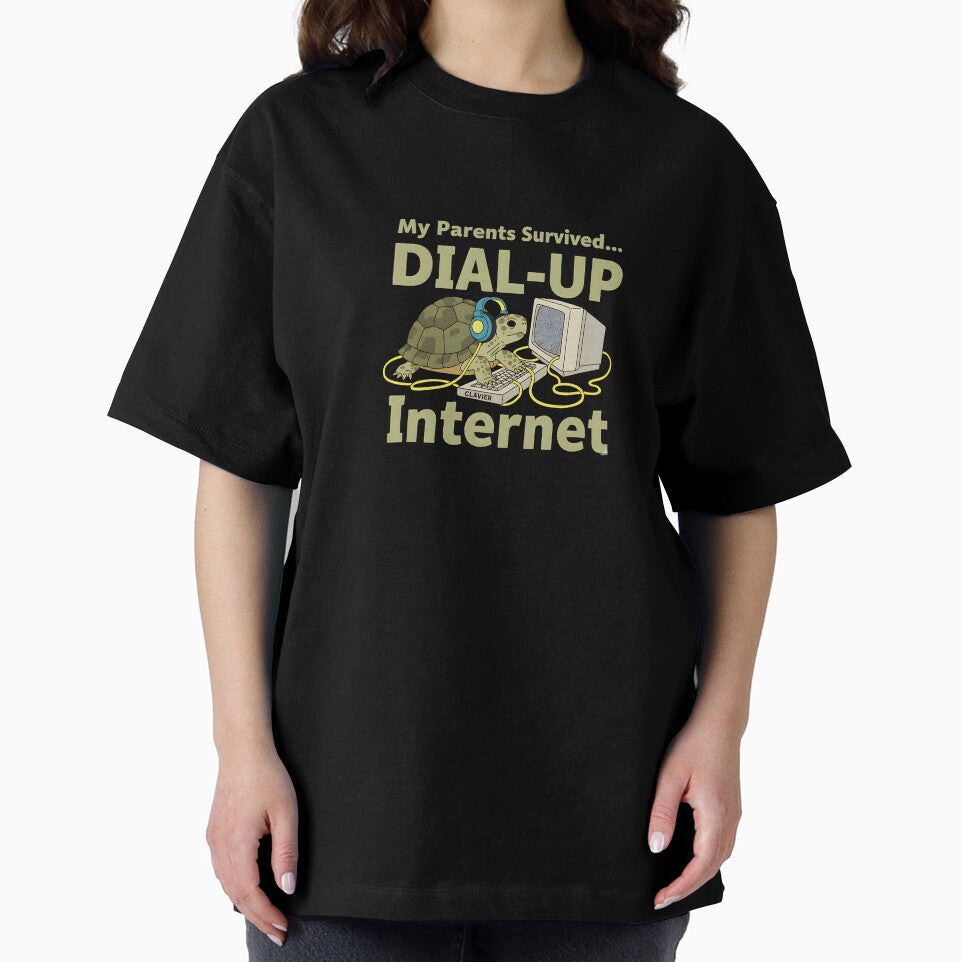 retro dial up internet humor my parents survived by ArtDesignTp