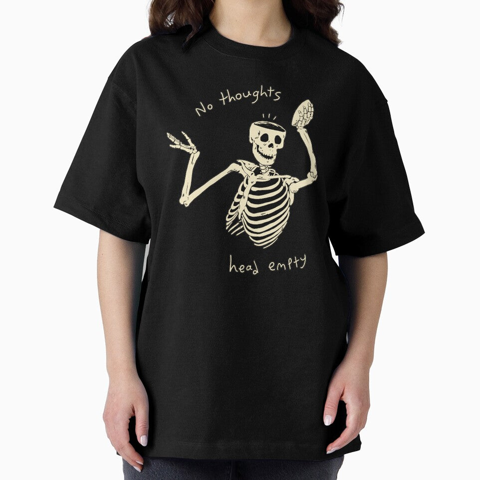 No Thoughts Head Empty Skeleton by Kaija