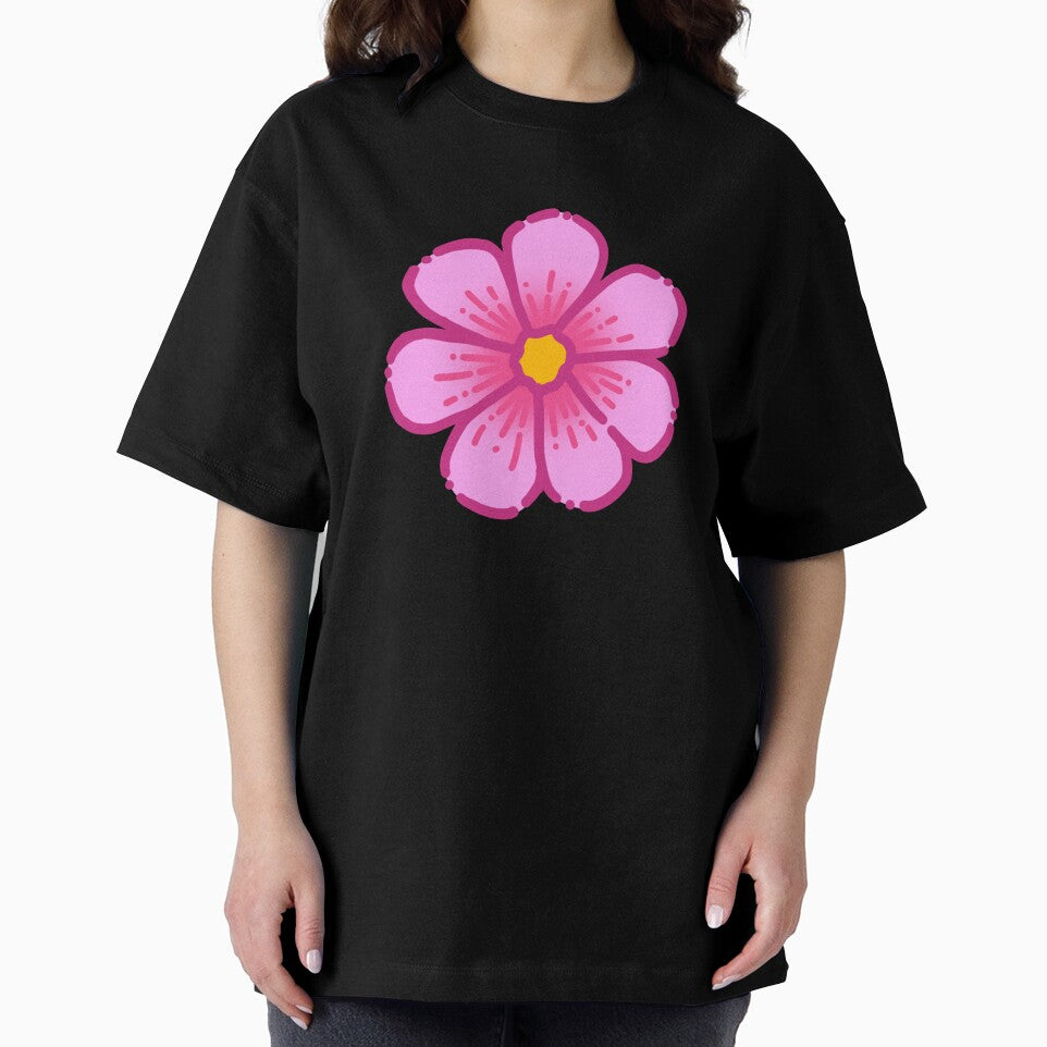 Pink Flower Simple Drawing by AveryZi