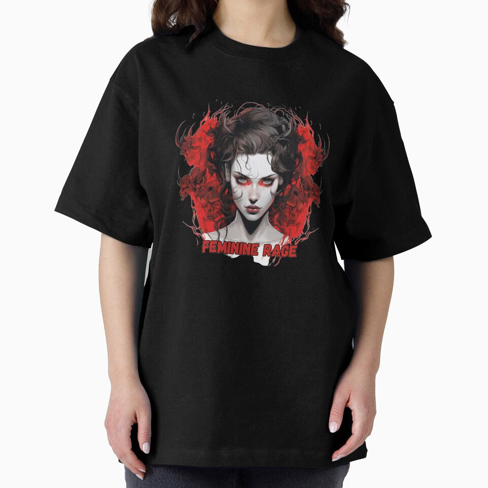 Feminine Rage Dark Feminine Woman Illustration by LazyButGenius