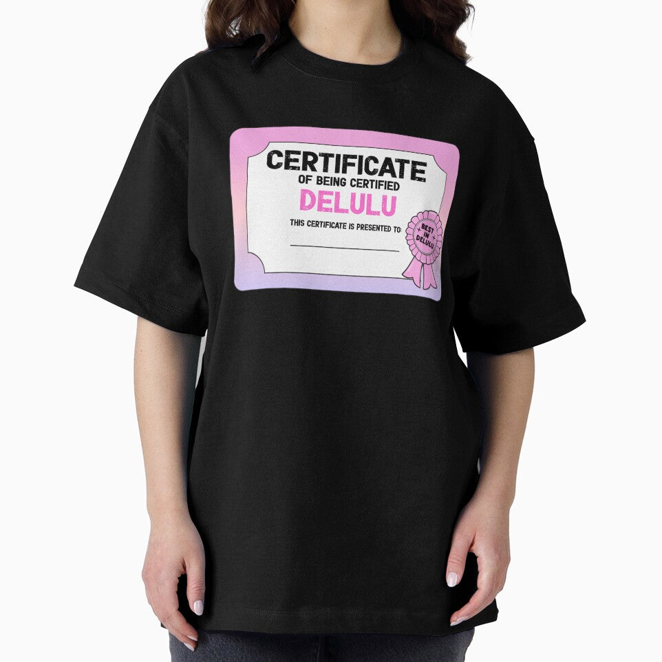 Delulu Certificate by GlitterArtySVG