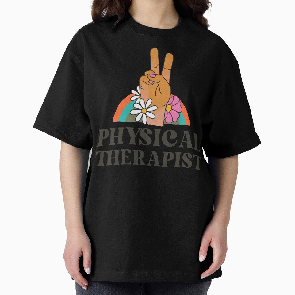 Copy of Physical Therapist Retro Flowers Vintage Rainbow by AsinusAS