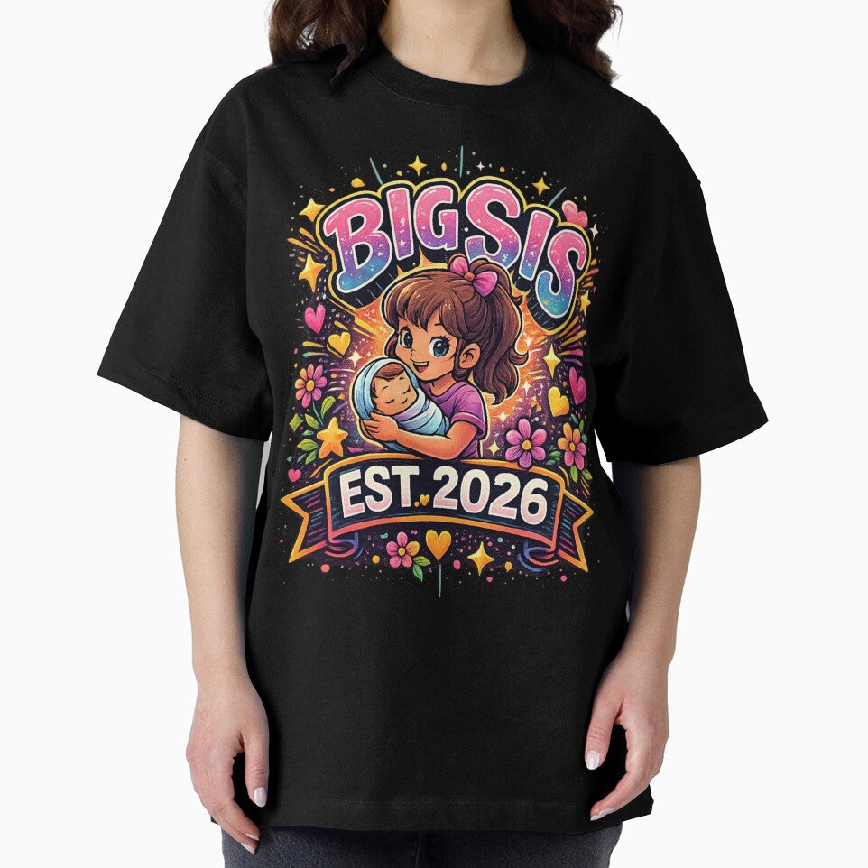 BIG SIS – EST. 2026. T-Shirt by NAJURE