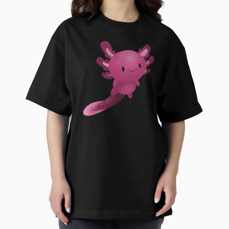 Pink Axolotl Cute Animal by NinniSilver