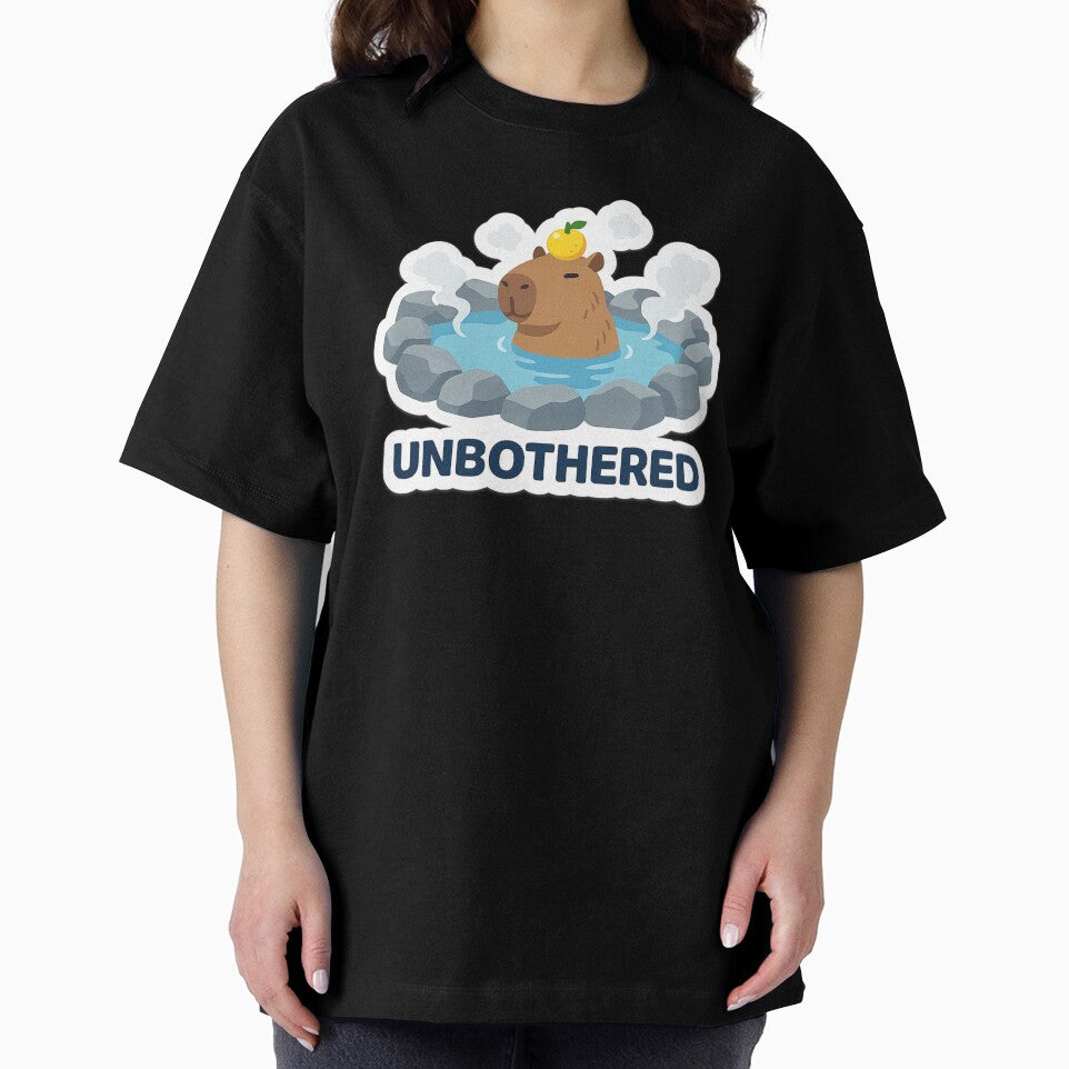 "Unbothered" Chill Capybara in Hot Spring Onsen by RiotKida