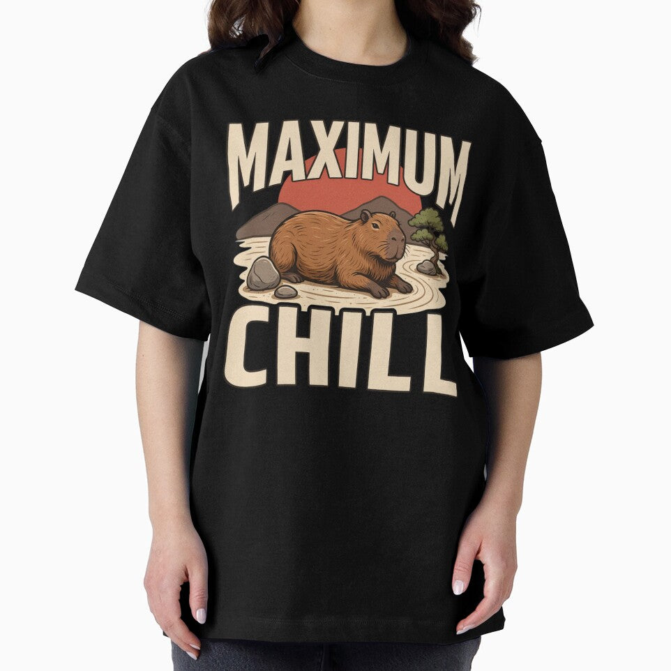 Maximum Chill Capybara – Vintage Stoic Zen Design by No Excuses Supply