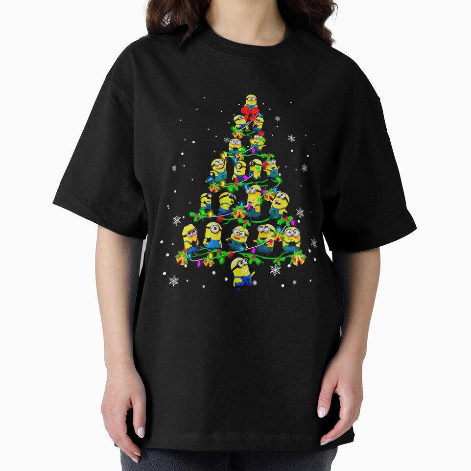 Minions Christmas Trees And Light Color Xmas Movie Gift Graphic, Unisex, I Love This, Good Idea by Jake Sanders
