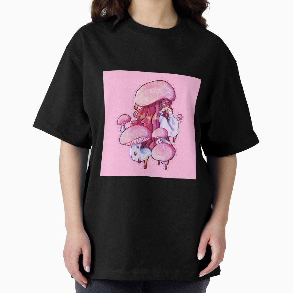 Sad Mushroom Girl - print by SwinderSK