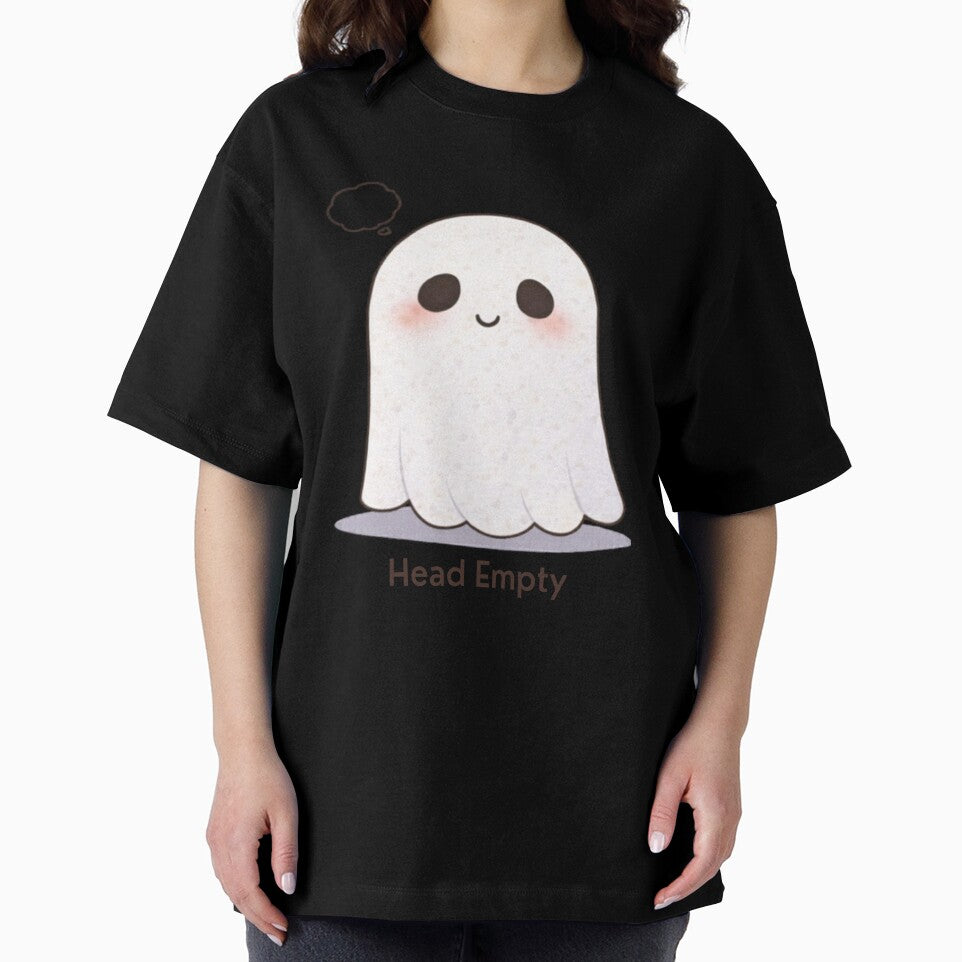 No Thoughts Head Empty Ghost | Cute Kawaii Aesthetic | Meme Mood Design by The Mood Index