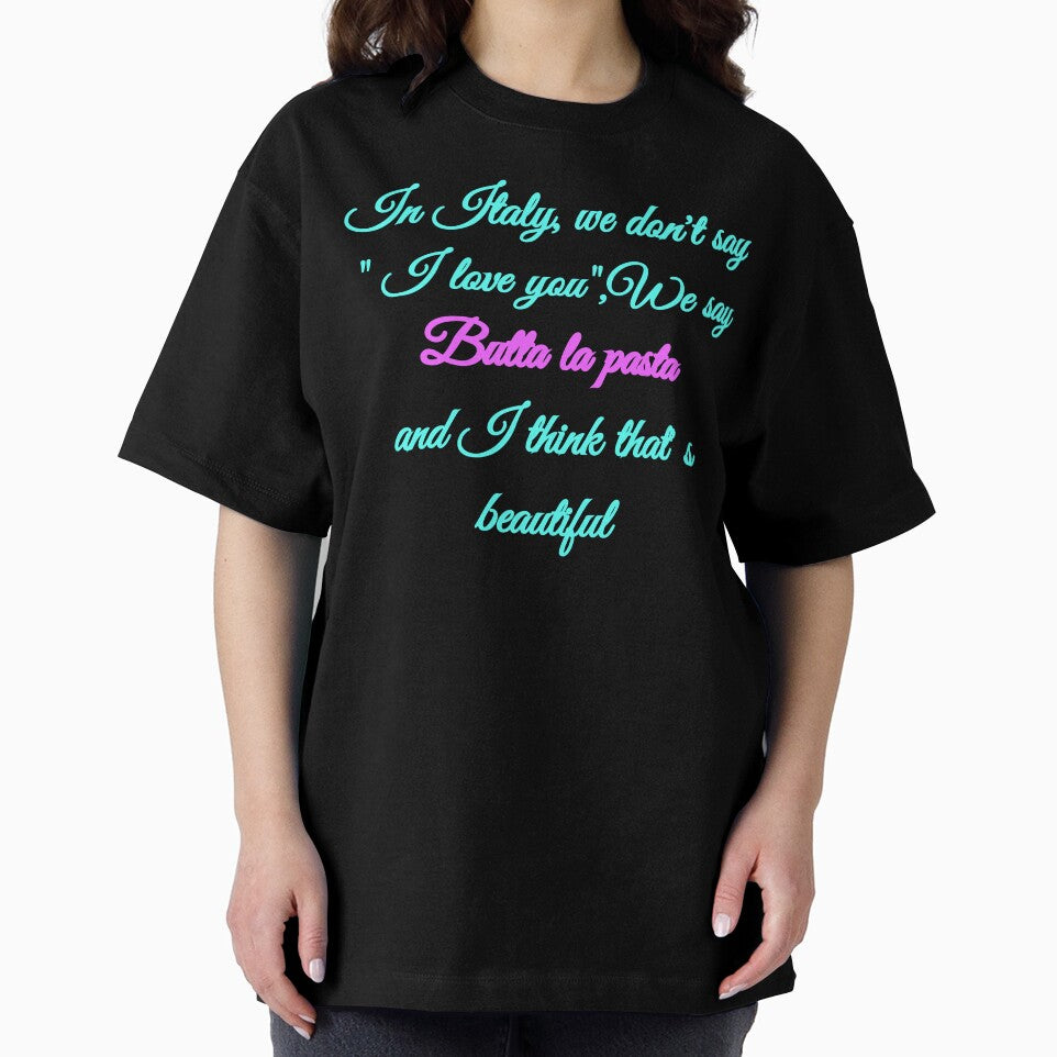 In Italy we say Butta la pasta - Funny Italian Food Quote Pop Neon by TheItaliandilemma