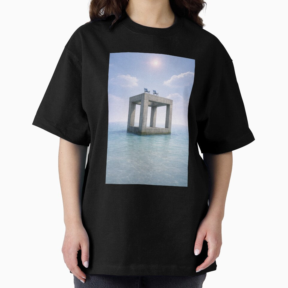 Liminal Ocean Structure – Surreal Dreamcore Seascape Aesthetic | Calm but Unsettling Liminal Space Art by 486DesignCo