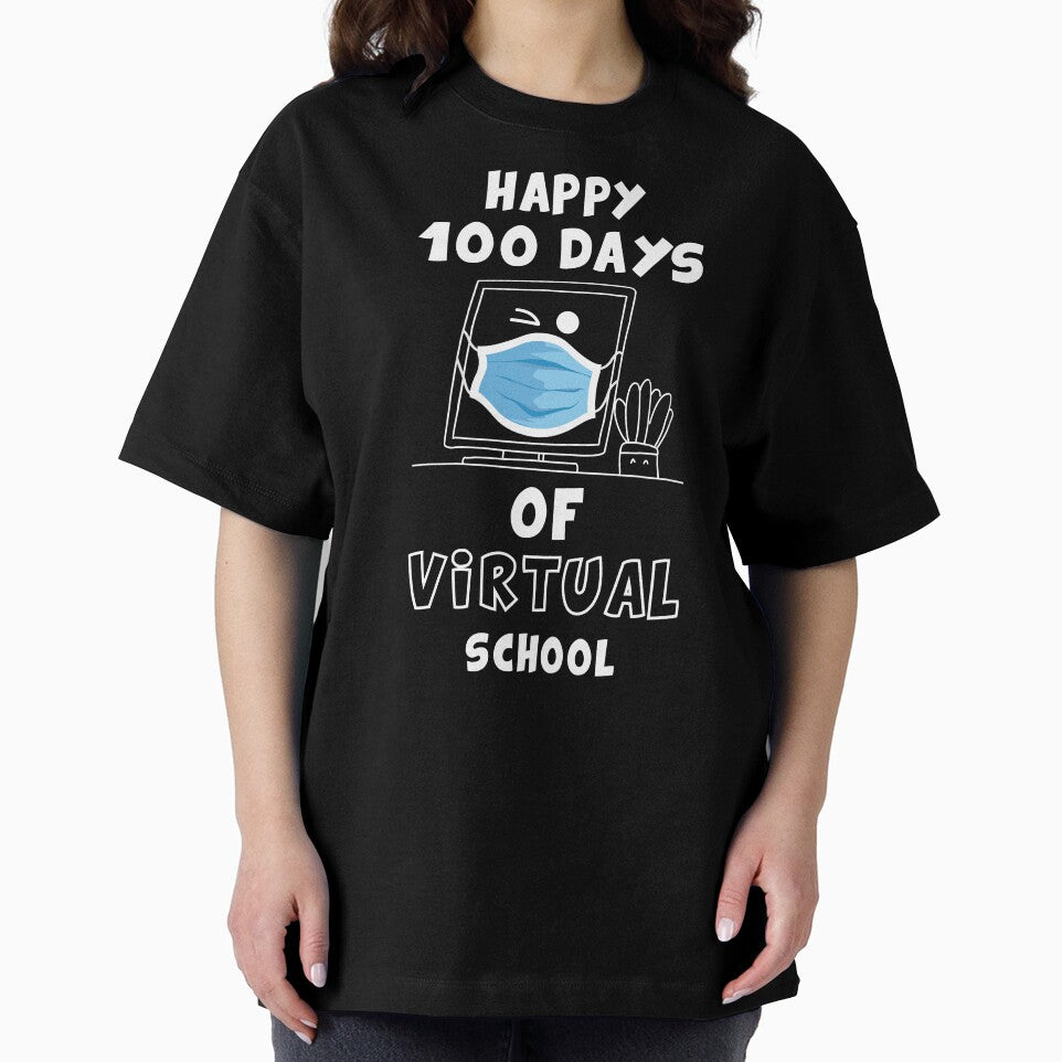 100 Days Of Virtual School funny gift for teacher student by Pexilus