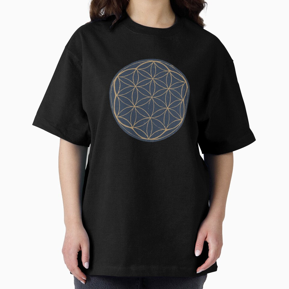 Flower of Life Linocut - Dusk + Fawn by Irene Estelle
