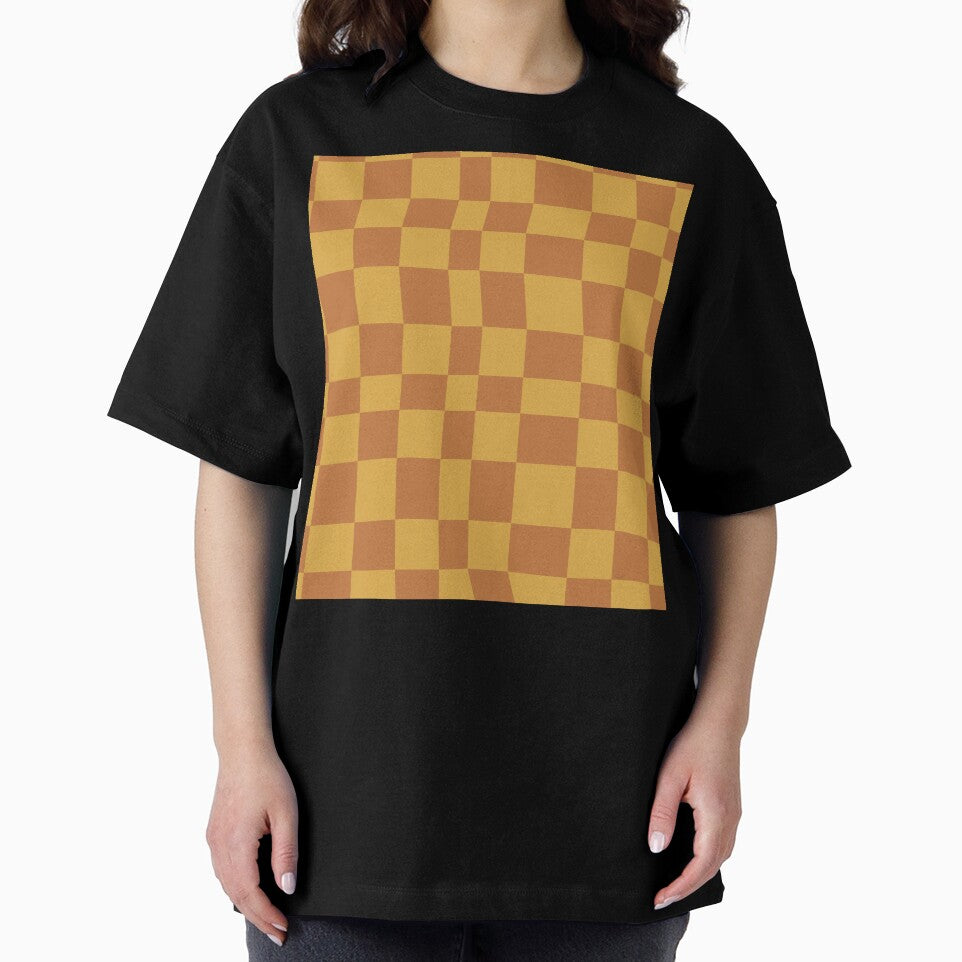 Orange and yellow checkered pattern by B-outfiters