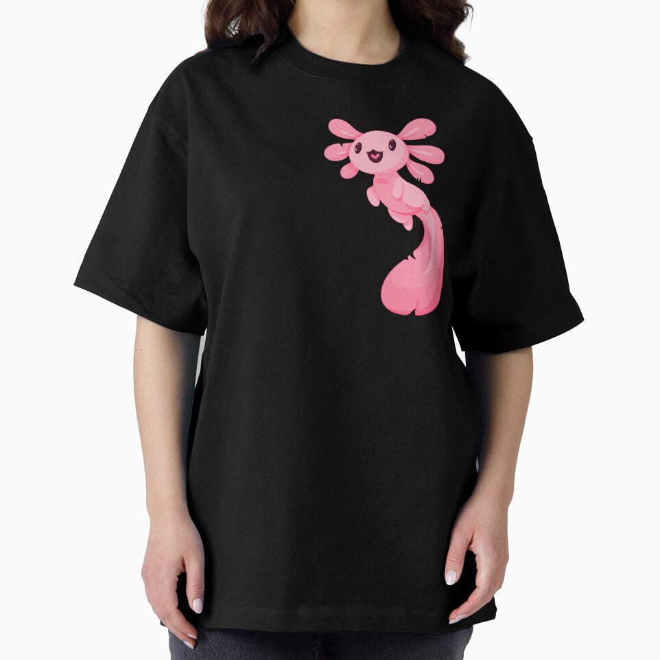 Pink axolotl by Fridayscorner