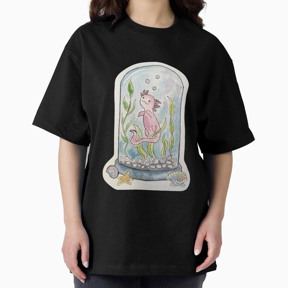 Axolotl in Terrarium by SomeChicksArt