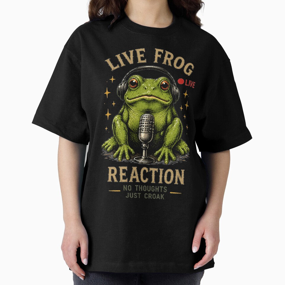 Live Frog Reaction No Thoughts Just Croak by 6-nx