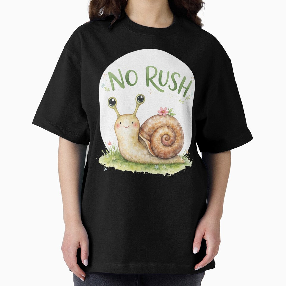 No Rush – Slow is also a pace – Cute snail illustration by Art by M.H.