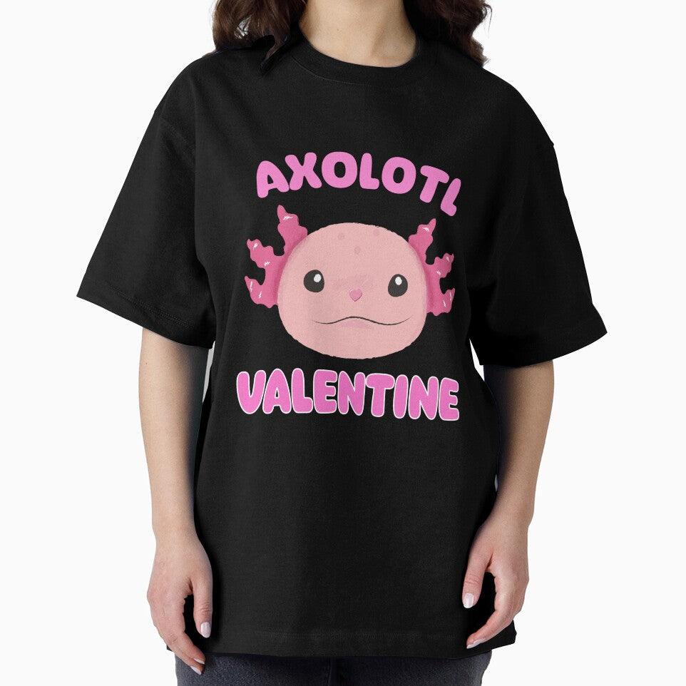 Axolotl Valentine - Adorable Axolotl Valentine by Fede Prints