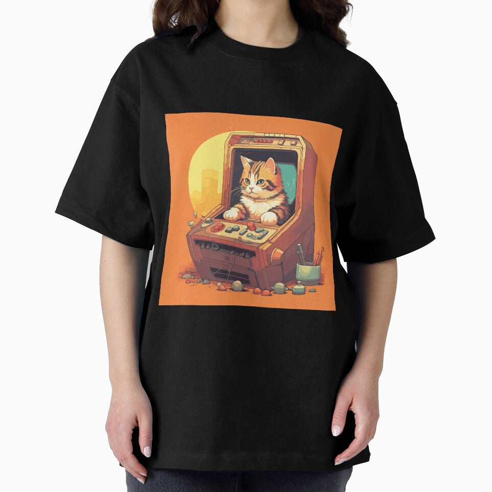 Cat in a retro game by Jabuticabaeyes