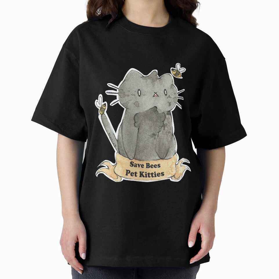 Save the Bees Pet the Kitties by Shereen Keshvadian