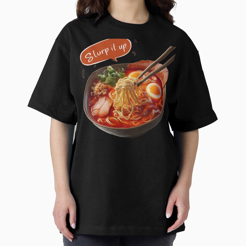 Bowl of Spicy Ramen with Chopsticks - Slurp It Up by deluxedigital1