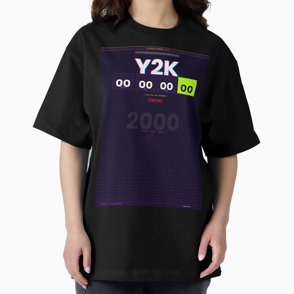 Y2K Countdown Millennium Bug Retro Future Art by 5SKseries