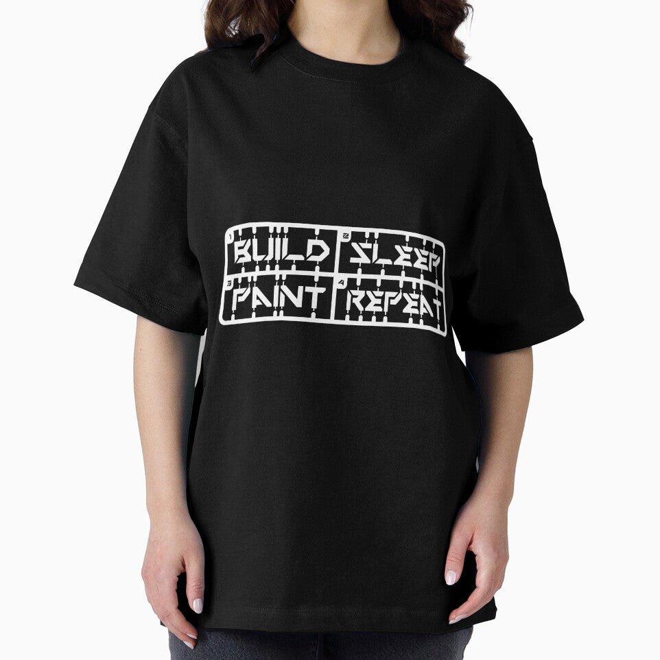 "BUILD, SLEEP, PAINT, REPEAT" Gunpla Modeling Shirt by OffTheLeash