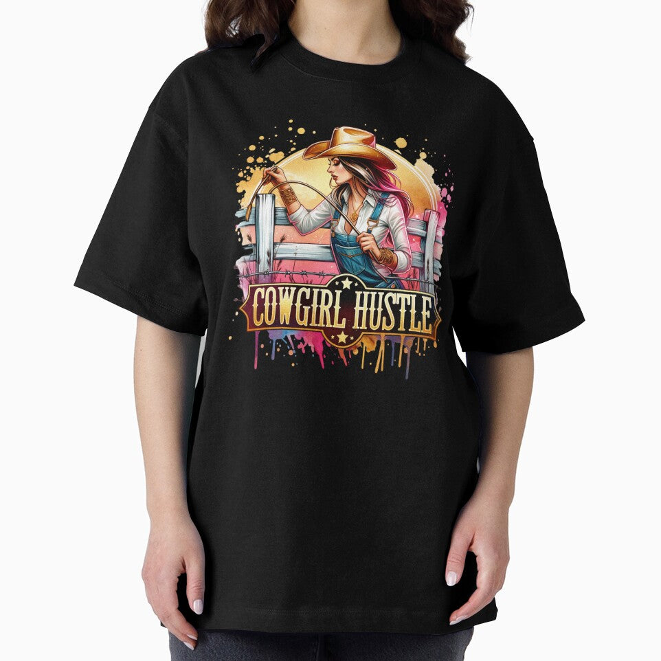 Cowgirl Hustle: T-shirt, Mug, Sticker & More by artedigital99