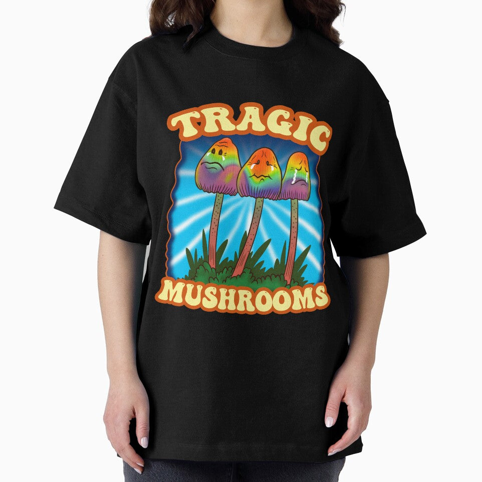 Tragic Mushrooms Crying Sad Psychedelic Spores by tronictees