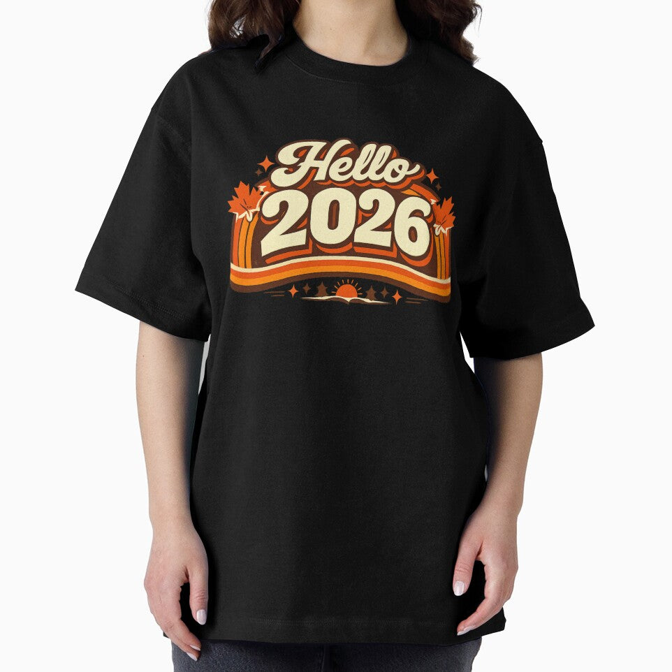 Hello 2026 Motivational New Year T-Shirt | Modern Retro Design Canada by mocci10