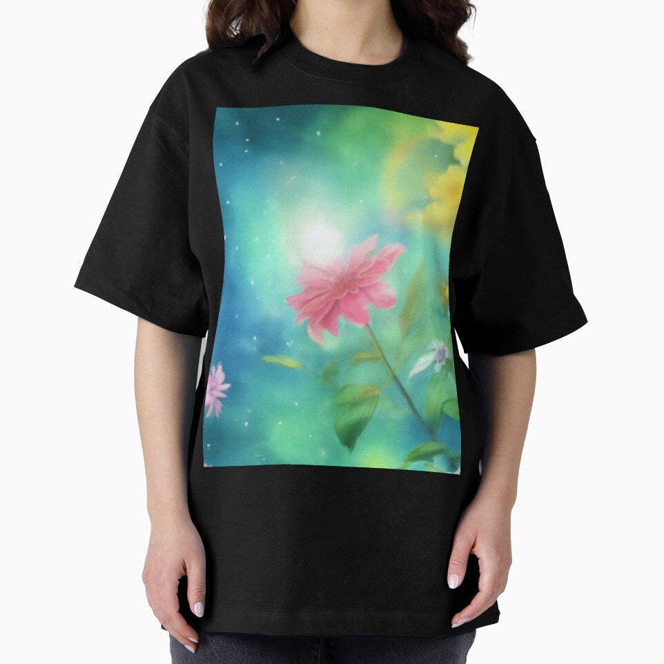 Soft Floral Starry Sky Watercolor No 4 by BassHeadMomma