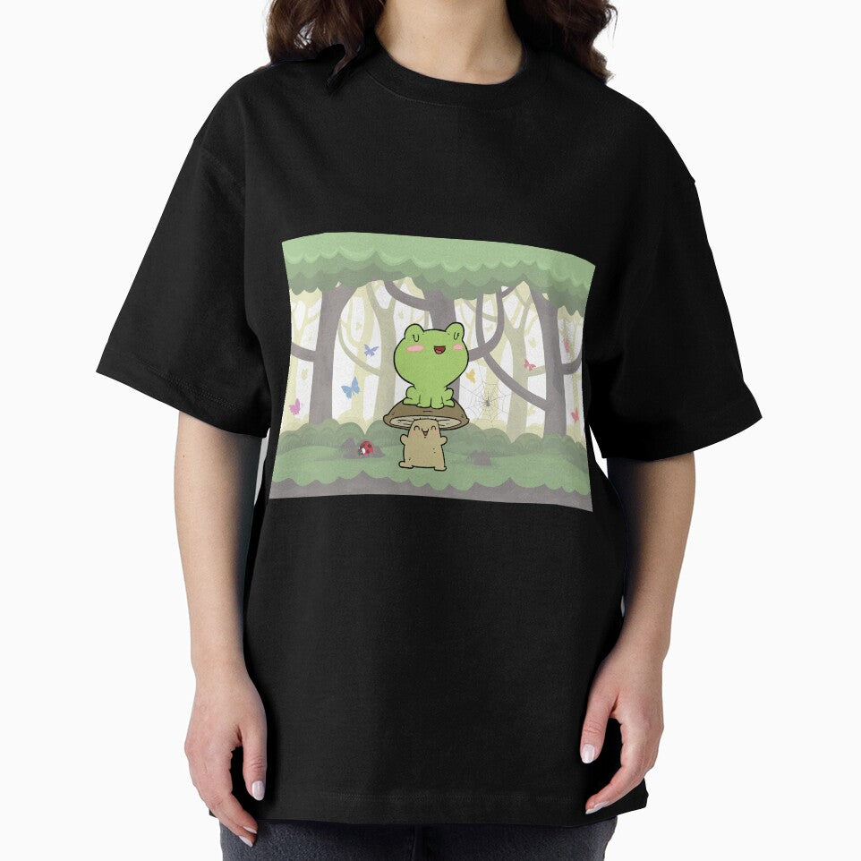 Frog and Mushroom Friends by DonneeCreations