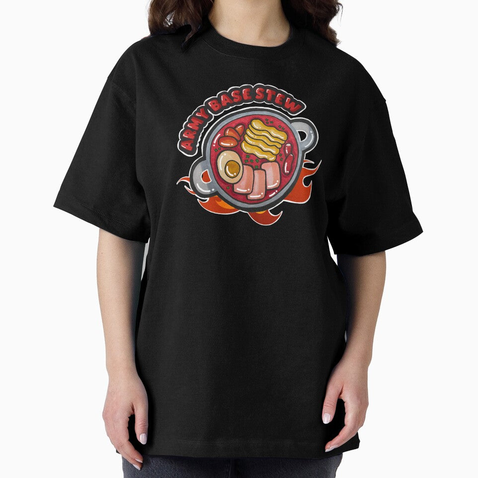 Spicy Korean Ramen Army Base Stew Hand Drawn Kawaii Doodle Art by lazypencil.art