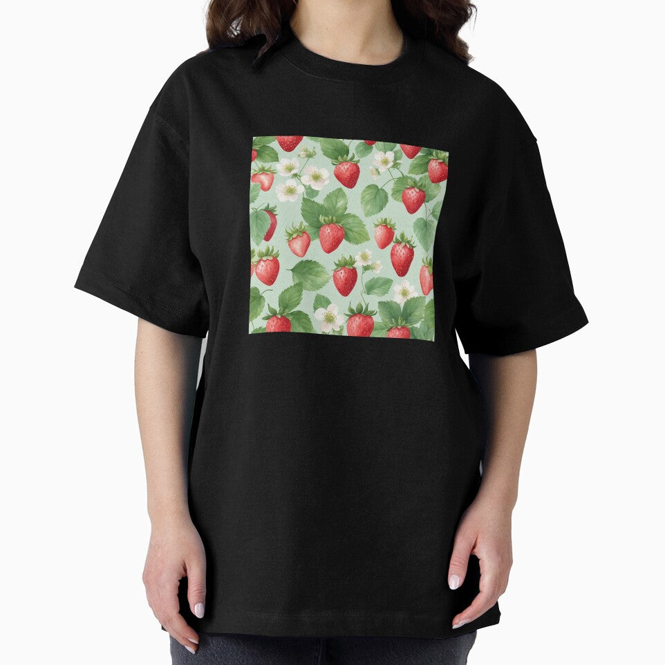 Strawberry Picnic Pattern – Juicy Summer Vibes by Vikart Studio