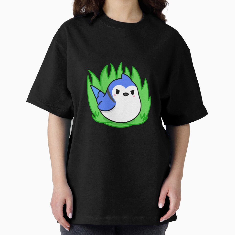 Touch Grass Blue Jay by Freckled Frog Studio