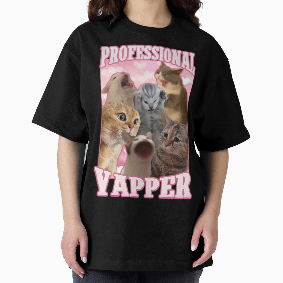 professional yapper funny cat meme by MemishDesign