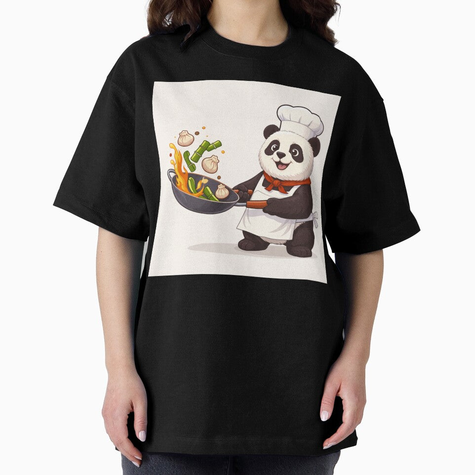 Cute Panda Chef Cooking Bamboo Dumplings – Funny Foodie Panda Design by snaperos