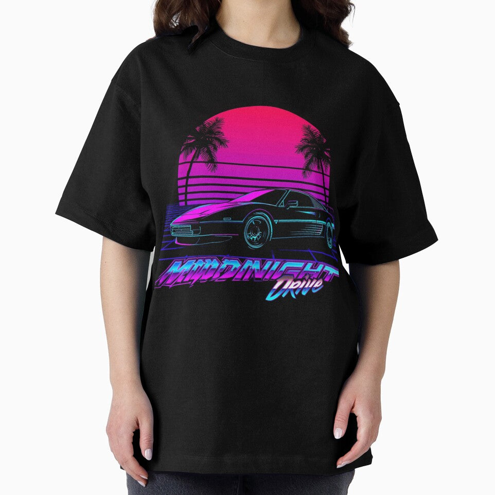Midnight Drive Retro Synthwave Sports Car by VR-trends