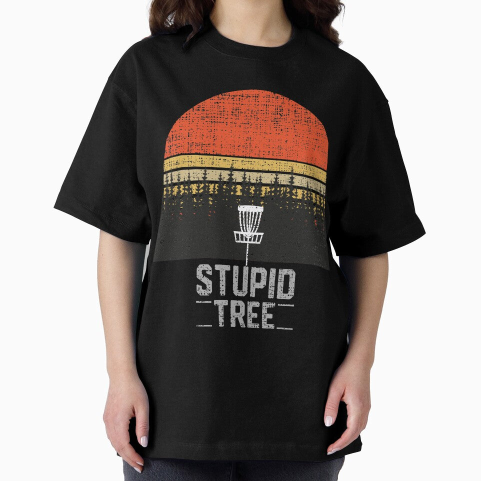 Stupid Tree Funny Frisbee Disc Golf T-Shirt Tee Gift by mrsmitful