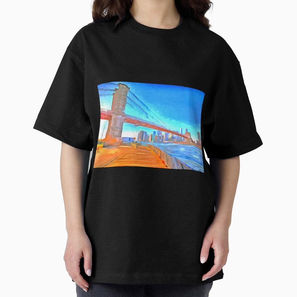 Brooklyn Bridge New York Pop Art by bejacs
