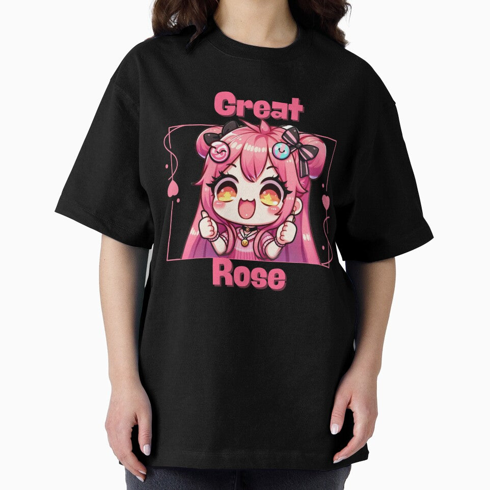 great rose - Kawaii Chibi Girl Pink Hair by LWOI