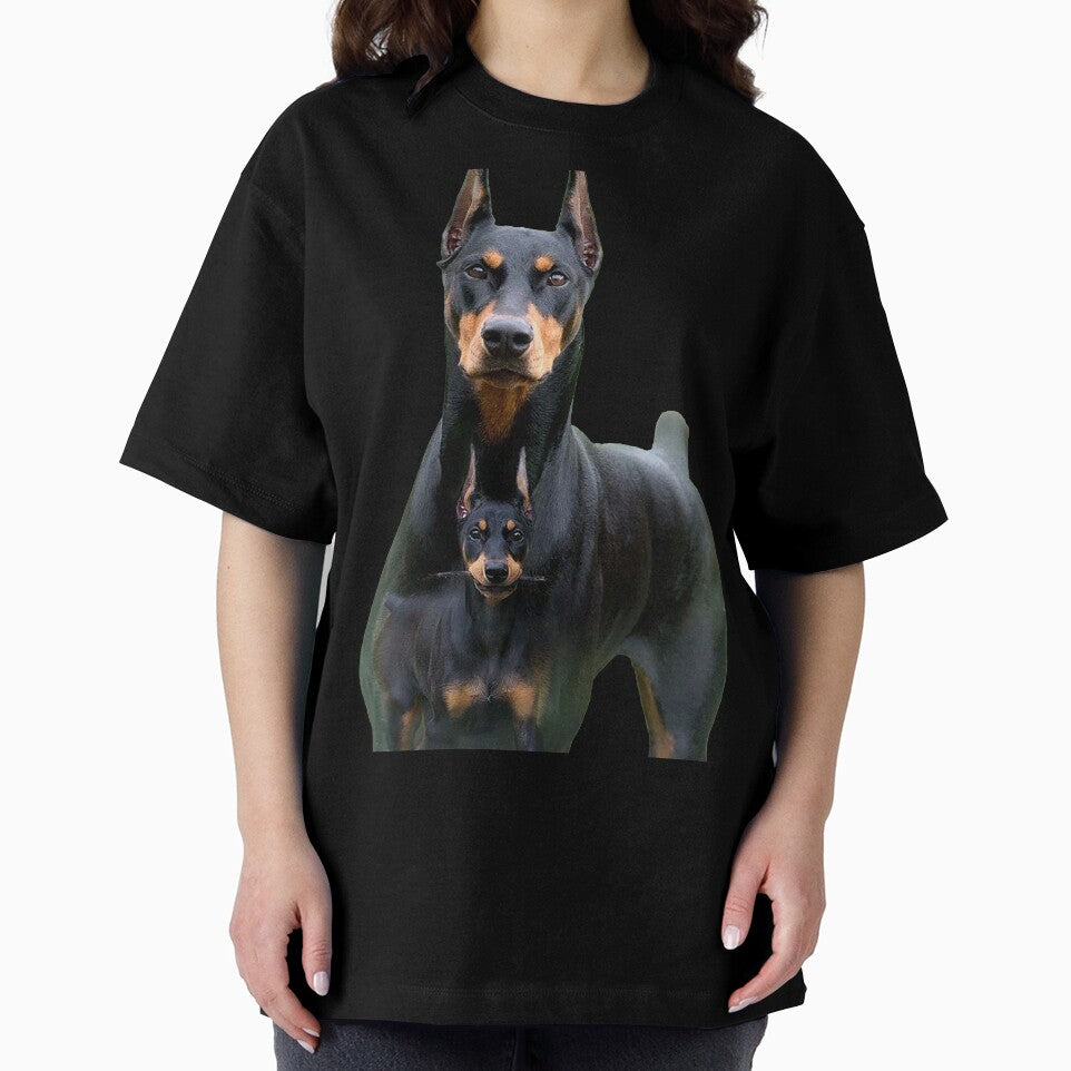 doberman and his son by The Enthousiaste