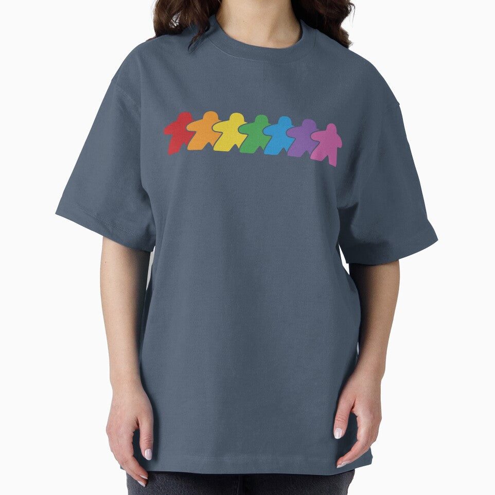 Rainbow Board Game Meeple Group by BeamGeeks