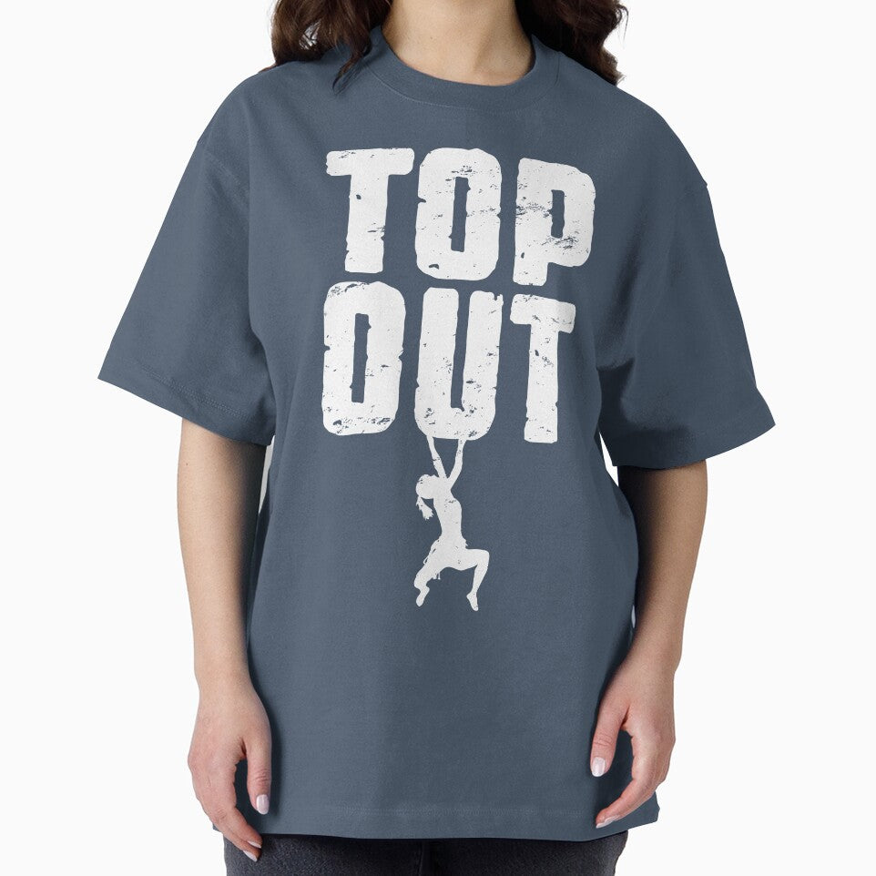 Top Out Rock Climbing Bouldering Funny Climber Girl by GrandeDuc